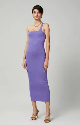 Bec & Bridge Adalane Asym Knit Dress in Lavender Size 10 for rent on The Volte - image 1