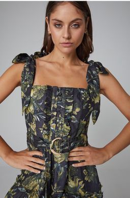 Asilio Bow Tie Tiered Dress for rent on The Volte - image 2