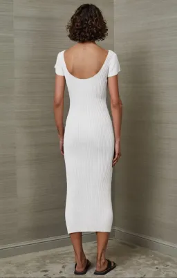 Bec & Bridge Millie Midi Knit Dress White Size 6 for rent on The Volte - image 3