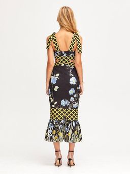 Alice McCall - Flower Girl Midi Strap Dress Black Floral 6 for rent on The Volte - image 3
