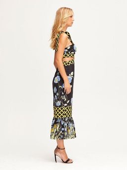 Alice McCall - Flower Girl Midi Strap Dress Black Floral 6 for rent on The Volte - image 2