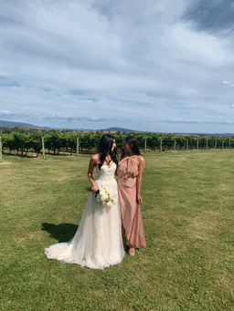 One Fell Swoop- Audrey dress in dusty rose for rent on The Volte - image 6