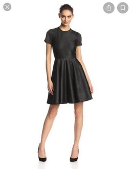 Ted Baker Melisse Embossed Dress Black Size 2 for rent on The Volte - image 3