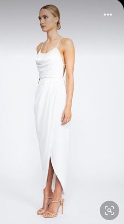 Lace Up Cowl Dress for rent on The Volte - image 2