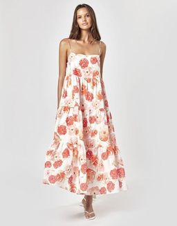 Charlie Holiday Isabella Maxi Dress Roses Print Size 8 for rent on The Volte - image 1