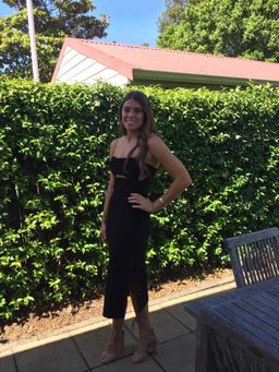 Bec & Bridge black cut out midi dress for rent on The Volte - image 1