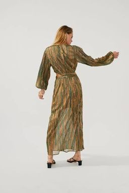 Suboo Ana Cut Out Maxi Dress Multi Green Size 8 for rent on The Volte - image 2