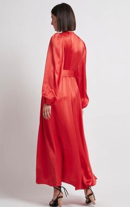 Aje Oxidised Maxi Dress Red Size 12 for rent on The Volte - image 3