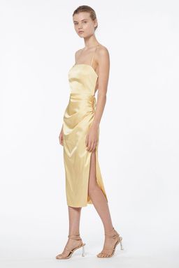 Manning Cartell Miami Heat Backless Midi Dress Champagne Size 10 for rent on The Volte - image 2