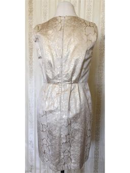 Thurley Reptile Print Pleated Dress Gold Size 12 for rent on The Volte - image 2