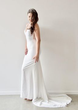 When Freddie Met Lilly Georgette Gown White Size 10 for rent on The Volte - image 2