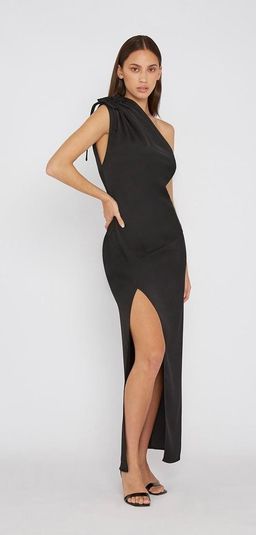 By Johnny One Shoulder Jasmine Dress Black Size 6 for rent on The Volte - image 1