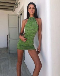Bamba Swim Bounty Dress Green Size 8 for rent on The Volte - image 2