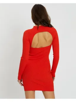 Bec & Bridge Chichi Knit Mini Dress Red Size AU 6 for rent on The Volte - image 2