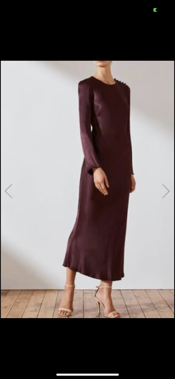 Shona joy Morrison Long Sleeve Bias Dress Purple Size 10 for rent on The Volte - image 3