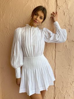 Bec & Bridge Elodie Mini Dress White Size 8 for rent on The Volte - image 1