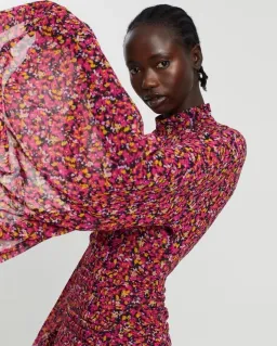 Camilla and Marc Lilia Ruched Dress Floral Size 6 for rent on The Volte - image 2