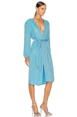 Retrofete Audrey Robe Dress Blue Size 6 for rent on The Volte - image 1