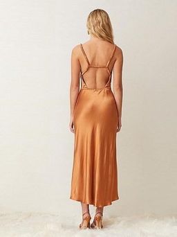 Bec & Bridge Lani Midi Dress Caramel Size 6  for rent on The Volte - image 3