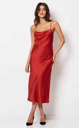 Bec & Bridge Girl Talk Slip Dress Red Size 8 / S for rent on The Volte - image 1