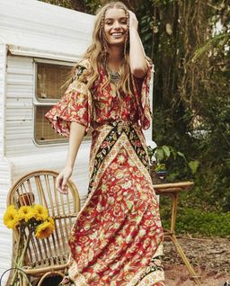 Spell and The Gypsy Lolita Cutout Dress Print Size 8 for rent on The Volte - image 3