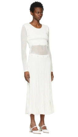 Christopher Esber  Deconstructed Knit Dress White Size 8 for rent on The Volte - image 2