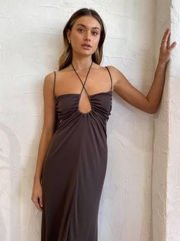 Manning Cartell Sweet Obsession Slip Dress Brown Size 8 for rent on The Volte - image 4