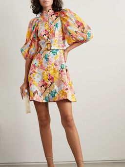 Zimmermann Tempo Kaleidoscope Mini Dress Print Size 14 for rent on The Volte - image 1