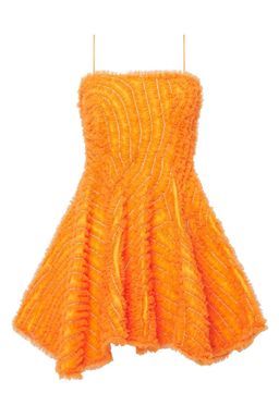 Aje Utopia Ruffle Mini Dress Orange Size 8 for rent on The Volte - image 2
