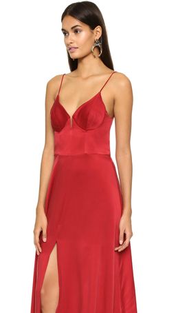 Zimmermann Sueded Bralette Midi Dress Red Size 6 for rent on The Volte - image 2