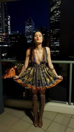 Camilla La Chaquetilla V Neck Short Dress Size 6 for rent on The Volte - image 3