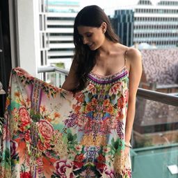 Camilla Flour Hour Full Hem Long Dress for rent on The Volte - image 1