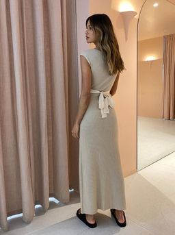 Bec & Bridge Burrows Knit Dress Cream Size 6 for rent on The Volte - image 2