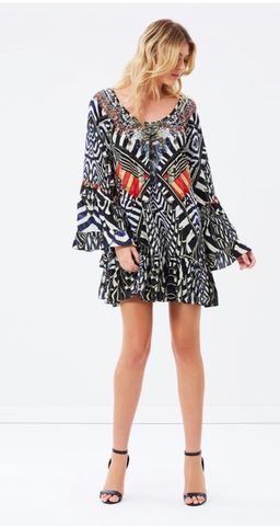 Camilla 'Louwalan Tales' A Line Frill Dress Size S for rent on The Volte - image 3