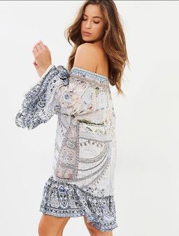 Camilla 'Breakfast with Sylvia' A line frill dress Size M for rent on The Volte - image 1