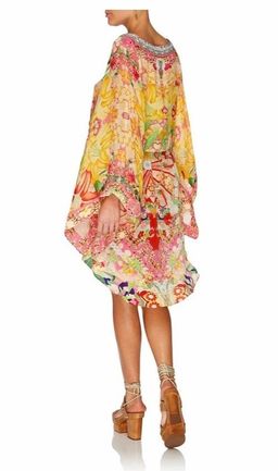 Camilla Kimono Kisses V neck Kimono Mini Dress With Tie Size 14 for rent on The Volte - image 3