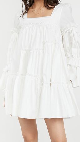 Aje L'Espirit Mini Dress White Size 6 for rent on The Volte - image 6
