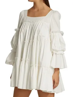 Aje L'Espirit Mini Dress White Size 6 for rent on The Volte - image 2