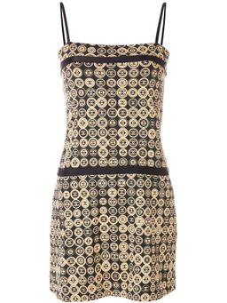 Chanel Logo Coin Medallion Dress Print Size 8 for rent on The Volte - image 4