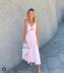 Scanlan Theodore Cotton Strappy Dress Pink Size 6 for rent on The Volte - image 10