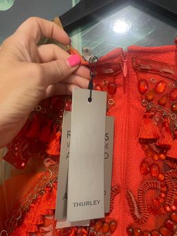Thurley Cloud Nine Illusion Dress Red Size 10 for rent on The Volte - image 4