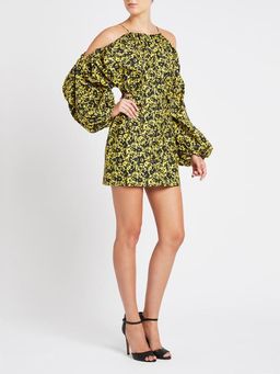 Camilla and Marc Monet Mini Dress Print Yellow Size 8 for rent on The Volte - image 2