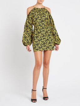 Camilla and Marc Monet Mini Dress Print Yellow Size 8 for rent on The Volte - image 1