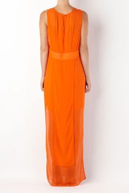 Sass and Bide Sheers Orange Silk Dress Size 10 for rent on The Volte - image 2