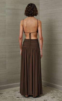 Bec & Bridge Minx Midi Dress Brown Size 8 for rent on The Volte - image 2