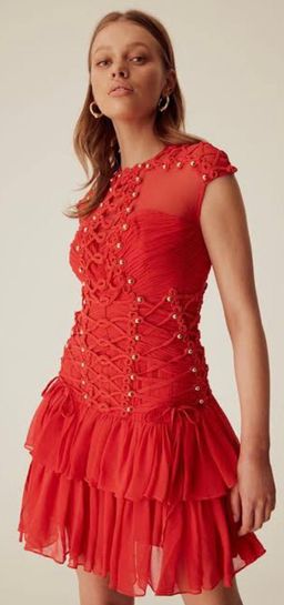 Thurley April Dress Red Size 10 for rent on The Volte - image 2
