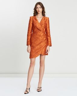 Mossman Tea Leaves Mini Dress Orange Size 8 for rent on The Volte - image 1