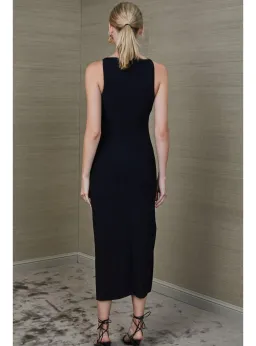 Bec & Bridge Arlette Tuck Midi Dress Black Size AU 6 for rent on The Volte - image 4