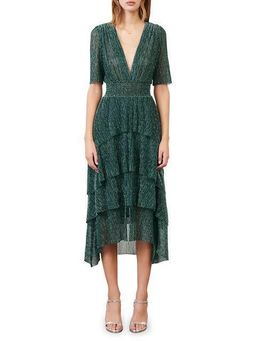 Maje Ruffine Dress Green Size 14 for rent on The Volte - image 1