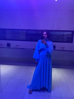 Camilla & Marc Iris Midi Dress Aqua Blue Size 6 for rent on The Volte - image 3